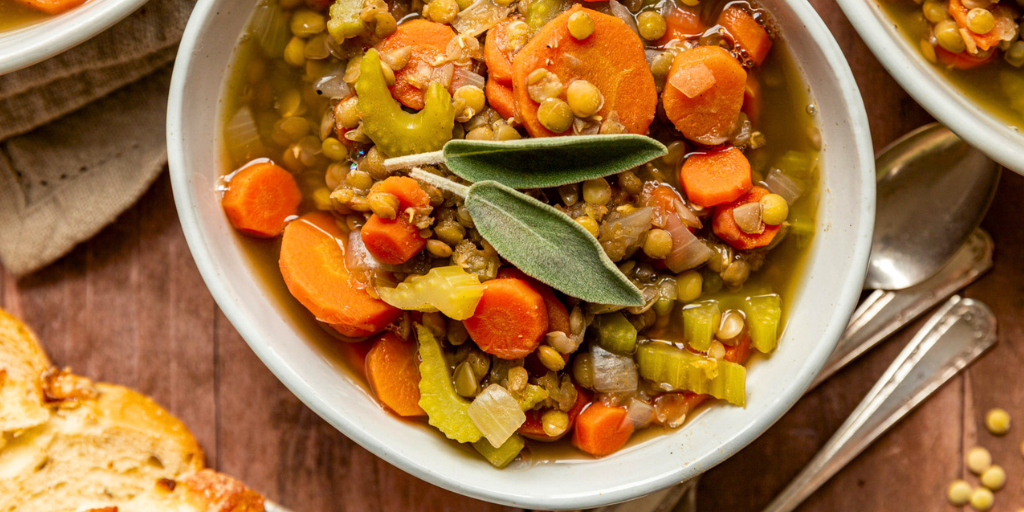 Meatless Friday Carrot and Lentil Soup